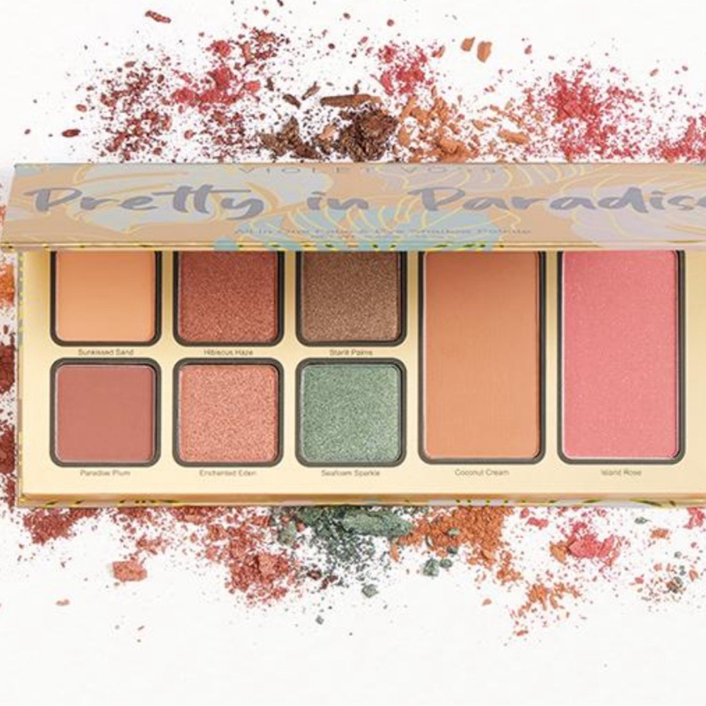 VIOLET VOSS PRETTY IN PARADISE ALL IN ONE FACE AND EYE SHADOW PALLETE!
